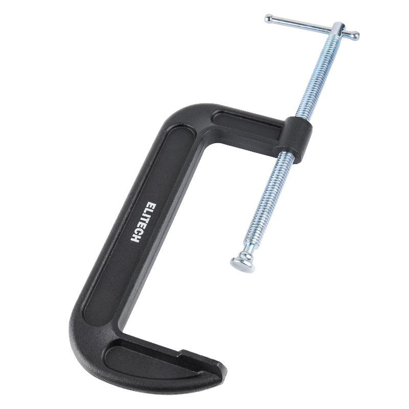 Струбцина Elitech 513107 207224, тип G, 215х85, усилие 1100кг в Угличе