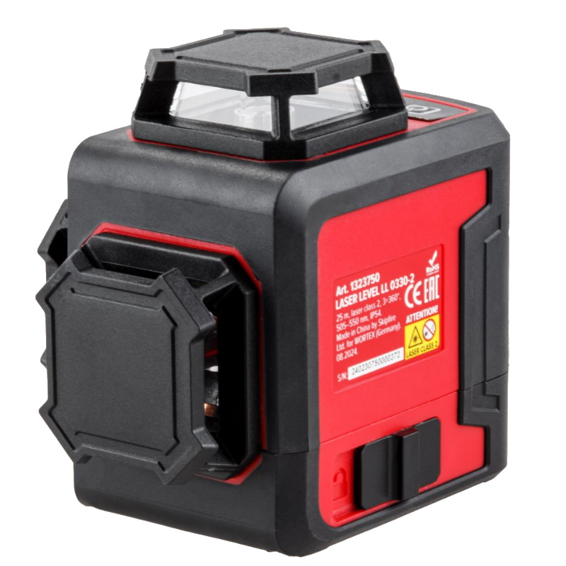 Нивелир лазерный Wortex LX LL 0330-2 1323750, линейный, 3х360°, до 25 м, +/- 0.3 мм/м, зеленый в Туле