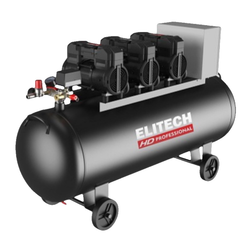 Компрессор безмасляный малошумный Elitech HD ACF 750-150S (E0501.006.00) 213686 в Костроме
