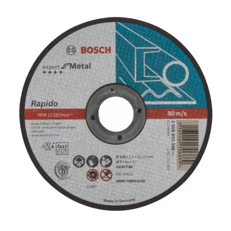 Угловая шлифмашина (болгарка) Bosch GWS 660 0.601.375.08N + Подарок Отрезной круг Expert по металлу 125х1 мм (10 шт.), 115 мм, 660 Вт в Кинешме