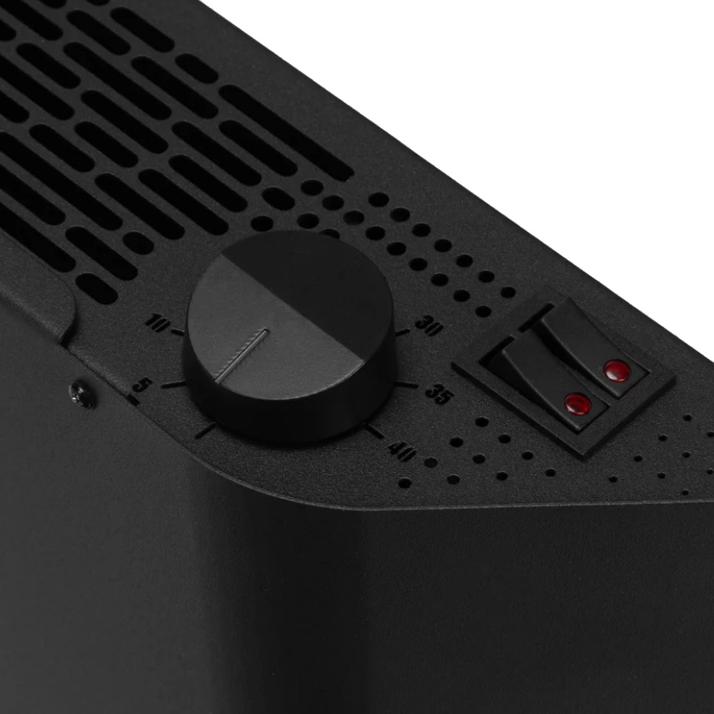 Конвектор электрический Denzel XCE-1500B 98128, 230 В, 1500 Вт, черный, сушилка, колеса, Х-элемент в Иваново