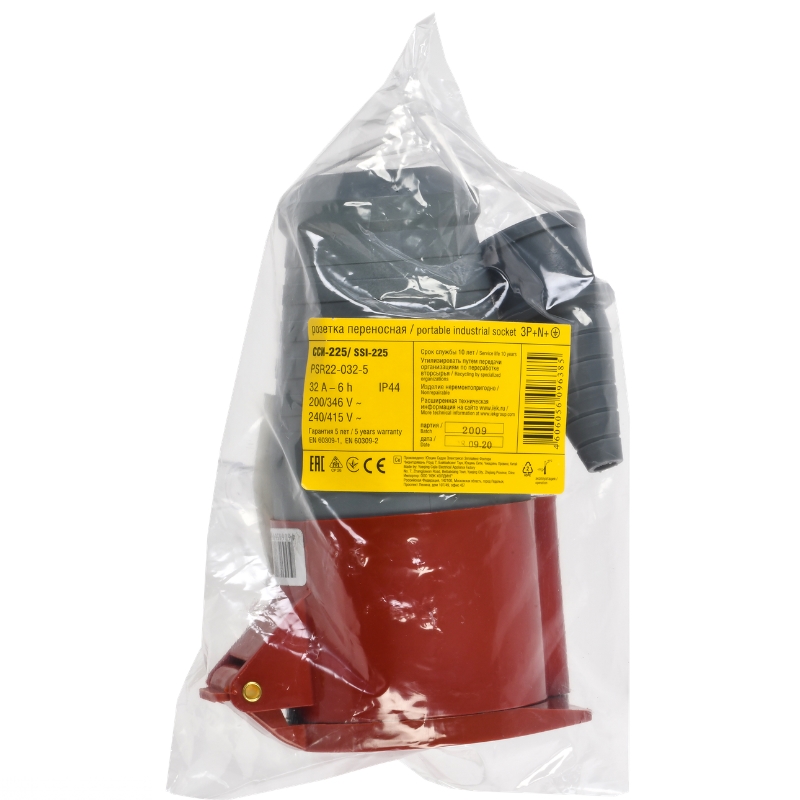 Розетка кабельная IEK PSR22-032-5, 32А, 380В, 3P+PE+N, ССИ-225, IP44 в Туле