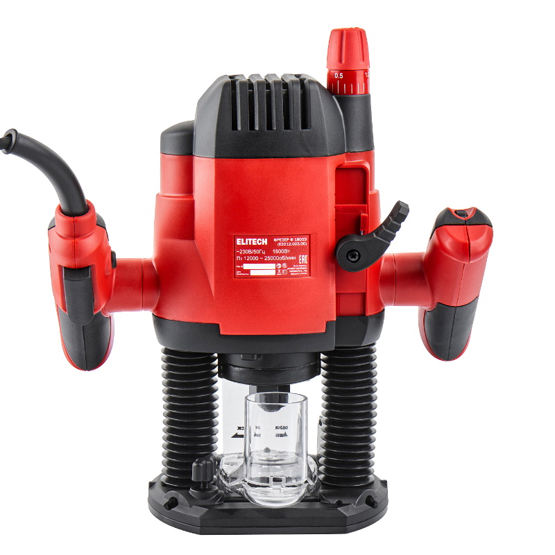 Фрезер Elitech Ф 1800Э (E2212.005.00) 207358, 1800 Вт, 11000-25000 об/мин, ход 55 мм в Муроме