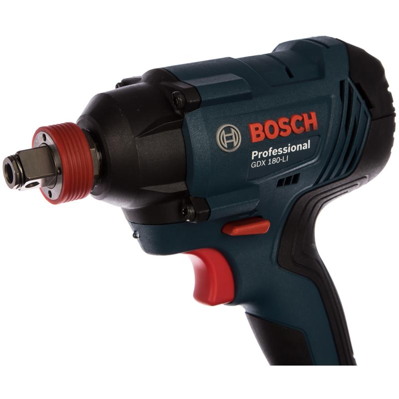 Аккумуляторный ударный гайковерт Bosch GDX 180-LI 0.601.9G5.220, аккумулятор li-ion в Туле