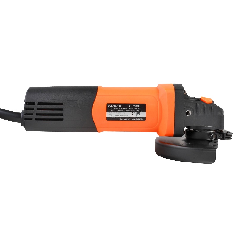 Угловая шлифмашина (болгарка) Patriot AG 126E 110301127, 125 мм, 1050 Вт, регулировка оборотов в Муроме