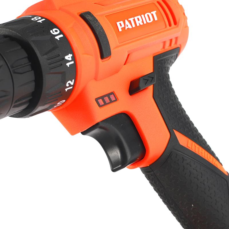 Аккумуляторная дрель-шуруповерт Patriot BR 147Li 180301147 (max крутящий момент 24 нм, быстрозажимной тип патрона) в Ярославле