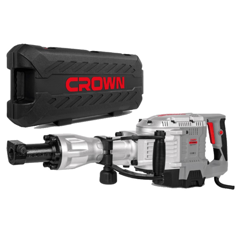Отбойный молоток Crown CT18185 BMC вес 147 кг набор аксессуаров кейс 31990₽