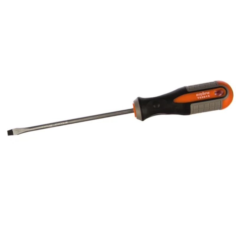 Отвертка стержневая шлицевая ROUND GRIP Ombra 752615 055143, SL6x150 мм в Череповце