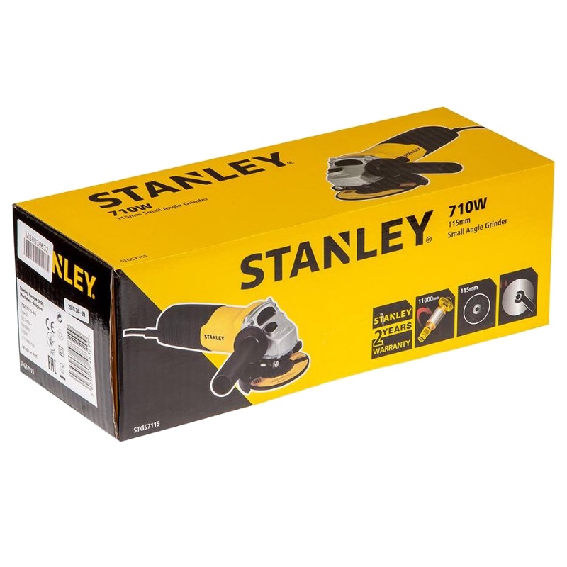 Угловая шлифмашина (болгарка) Stanley STGS7115, 115 мм, 710 Вт в Туле