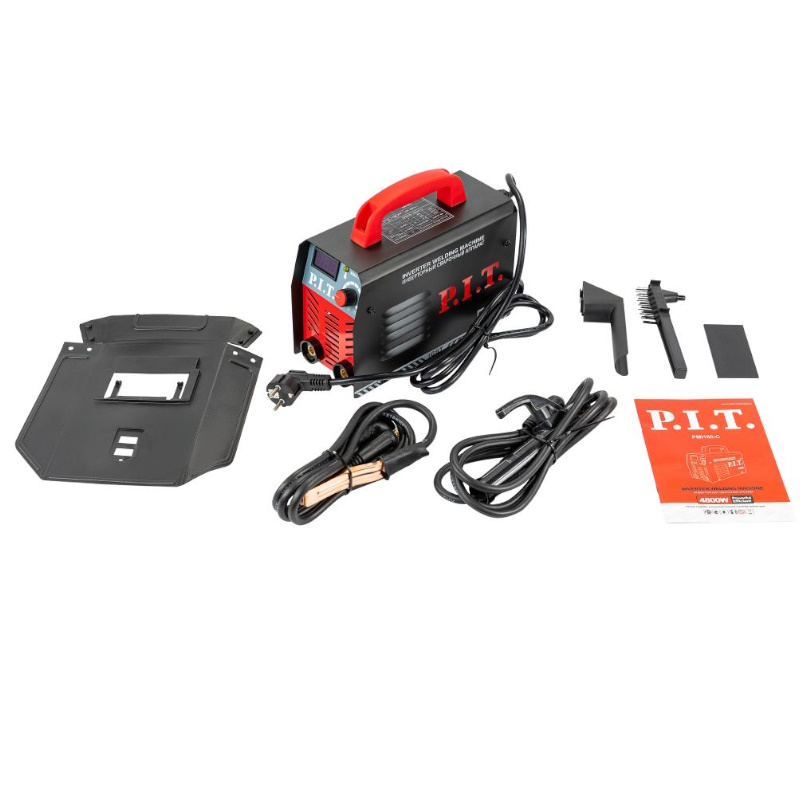 Сварочный аппарат PIT PMI180-C IGBT 48кВт 180А ПВ-60 ММА 16-32мм 190-250В щиток щётка