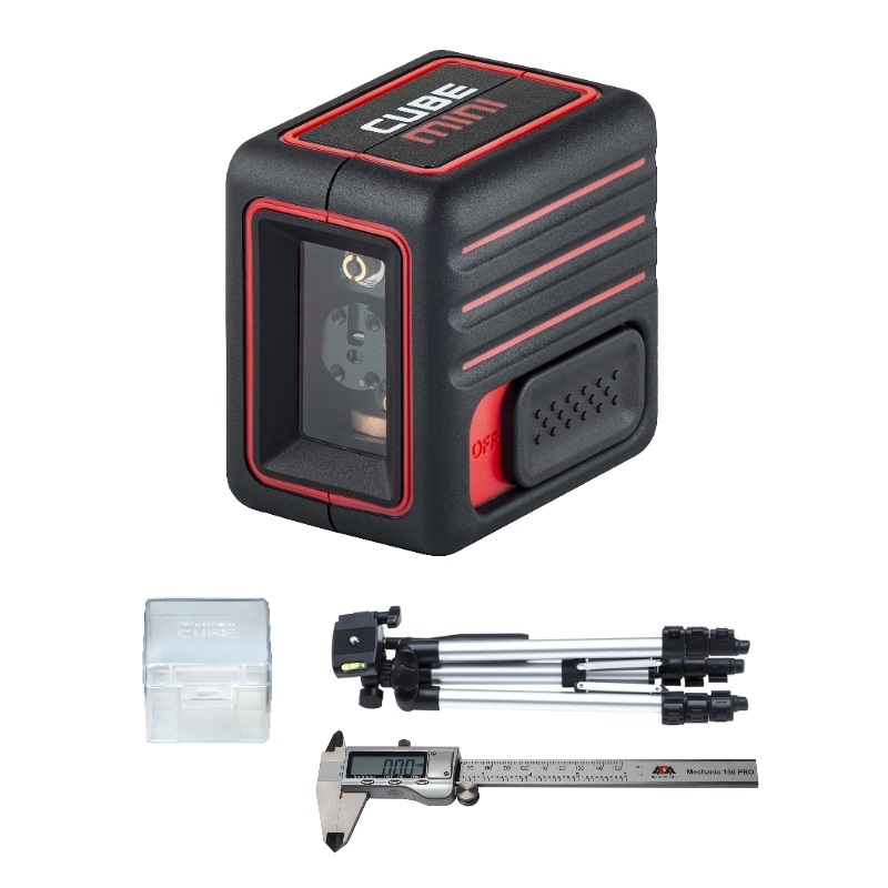 Комплект: Уровень Ada CUBE MINI Professional Edition + Штангенциркуль Ada Mechanic 150 PRO, А00731 в Вологде
