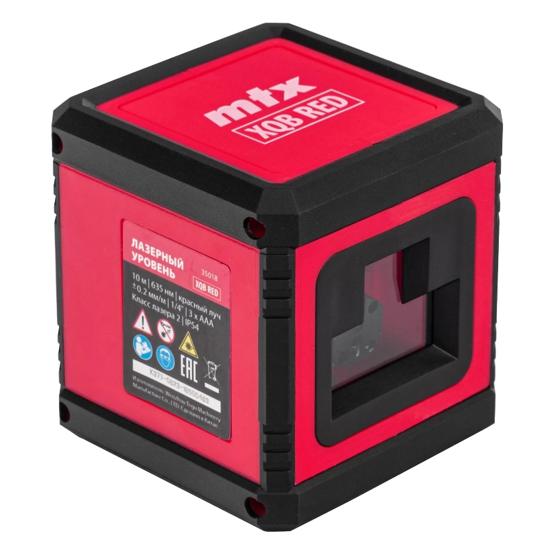 Лазерный уровень MTX XQB RED Basic SET 35018 (10 м, красный луч, батарейки, резьба 1/4") в Туле