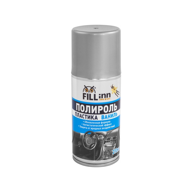 Полироль пластика для приборной панели Fill Inn FL122 071122, (глянцевый) ваниль, 210 мл (аэрозоль) в Кинешме