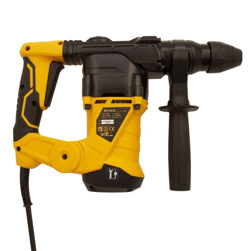 Электрический перфоратор Denzel RHV-1250-30 26612, SDS-Plus, 1250 Вт