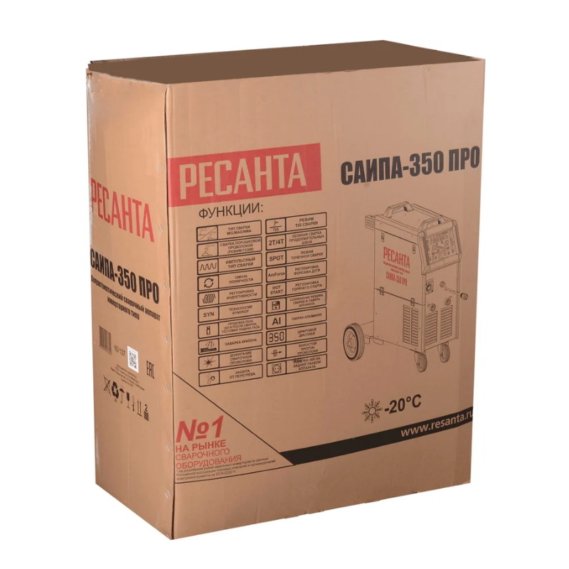 Сварочный полуавтомат MIG/MAG Ресанта САИПА-350 ПРО, 65/137 в Ярославле
