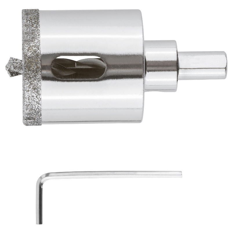 Коронка Fit 16218, кольцевая, по керамограниту, камню и кафелю, алмазная, с центровочным сверлом, 40х70 мм в Переславле