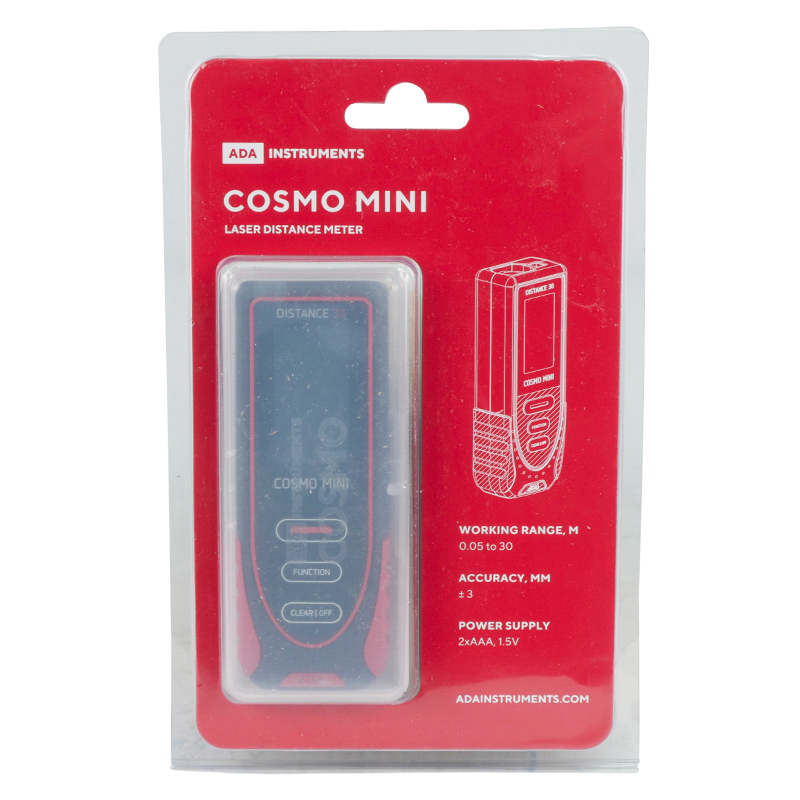 Лазерный дальномер для строительства Ada Cosmo MINI (профессиональное применение, точность ±3 мм) во Владимире