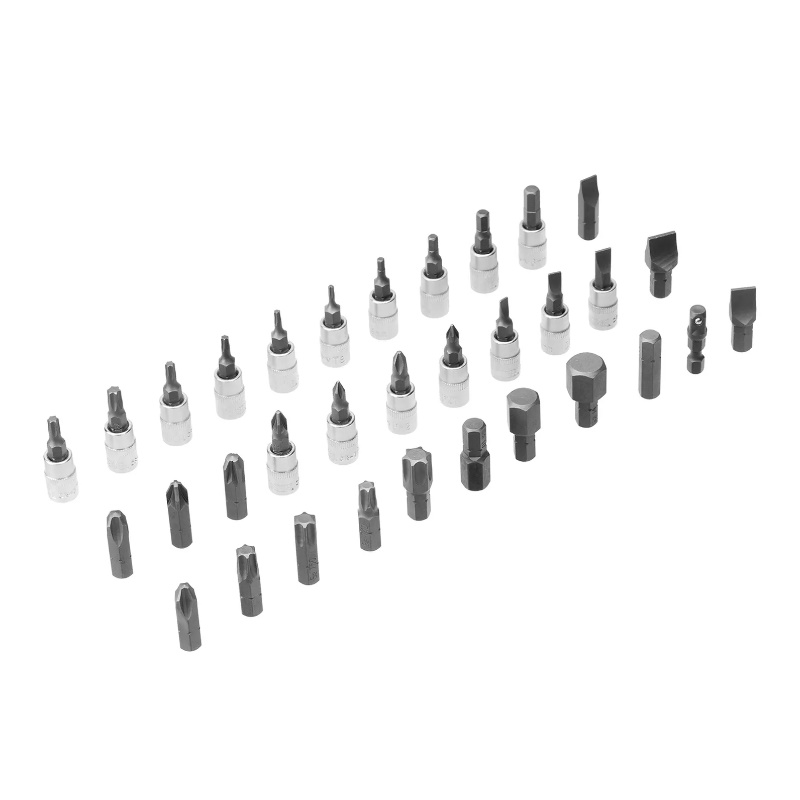 Набор инструментов Denzel 15813, 1/2", 1/4", CrV, S2, пластиковый кейс, 94 предмета в Александрове