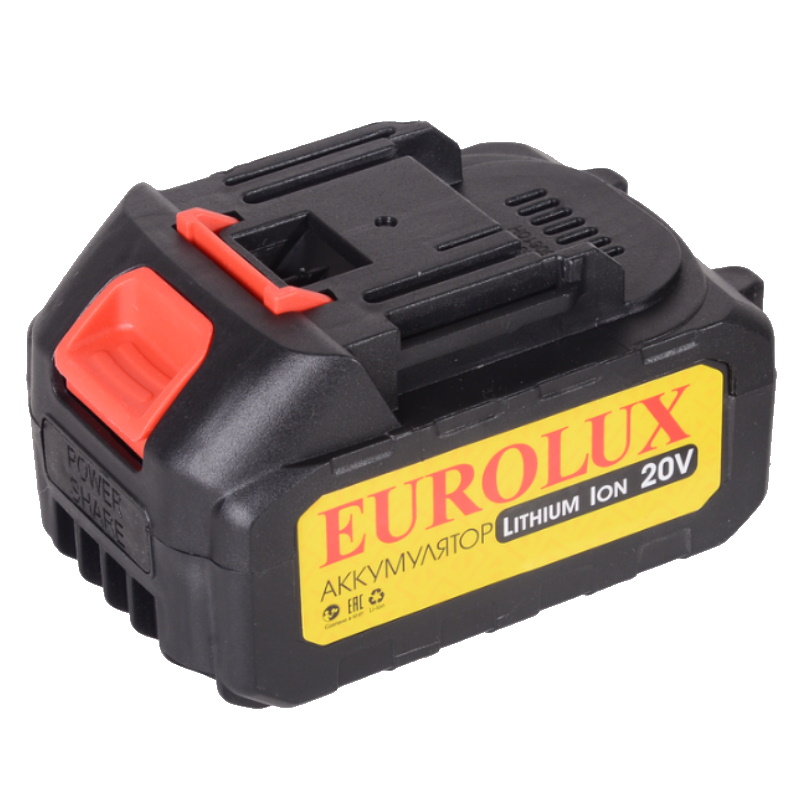 Мойка высокого давления Eurolux M-20Li 70/8/94, 35 бар, аккумуляторная, 20 В, 4 Ач во Владимире