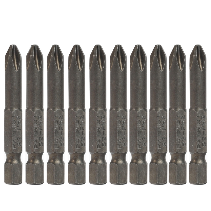 Бита Patriot PH2 350006550 (сталь S2, длина 50 мм, в пластиковом боксе, 10шт) в Костроме
