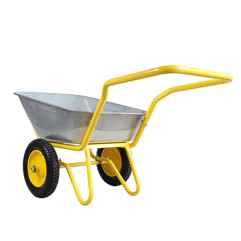 Тачка строительная 2-х колесная Snirrex LUX 43.110.260, 110 л, грузоподъемность 260 кг, 3.25-8/25