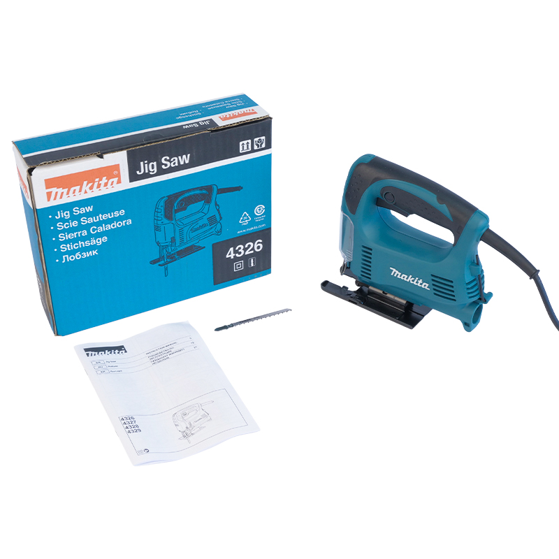 Электролобзик для дома Makita 4326 (450 Вт, мах толщина металла 6 мм, замена оснастки ключом) в Ярославле
