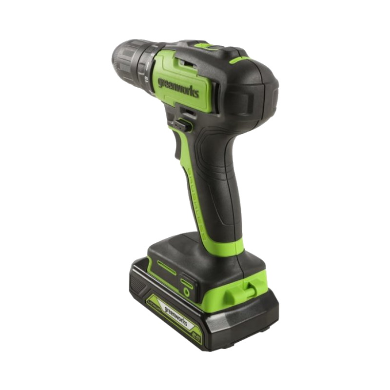 Дрель-шуруповерт аккумуляторная Greenworks GD24DD35 3704007CUC, 24V, б/щет, 29/35 Нм, 2x2Ач, ЗУ, коробка в Муроме