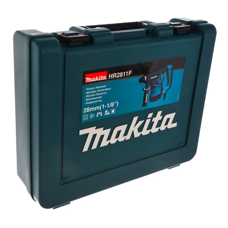 Перфоратор Makita HR2811F (SDS+, 800 Вт, 2,9 Дж, AVT, пластиковый кейс)