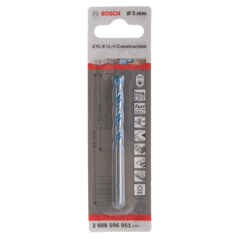 Сверло Bosch MULTI Construction 2.608.596.051, 5x85 мм во Владимире