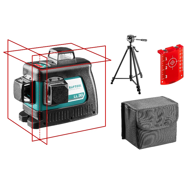Лазерный нивелир Kraftool 34640-3, LL 3D-3