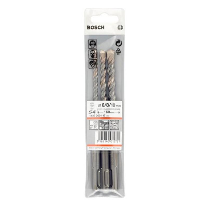 Набор буров Bosch 1.617.000.117, SDS-Plus-5, 6/8/10x165 мм, 3 штуки в Кинешме
