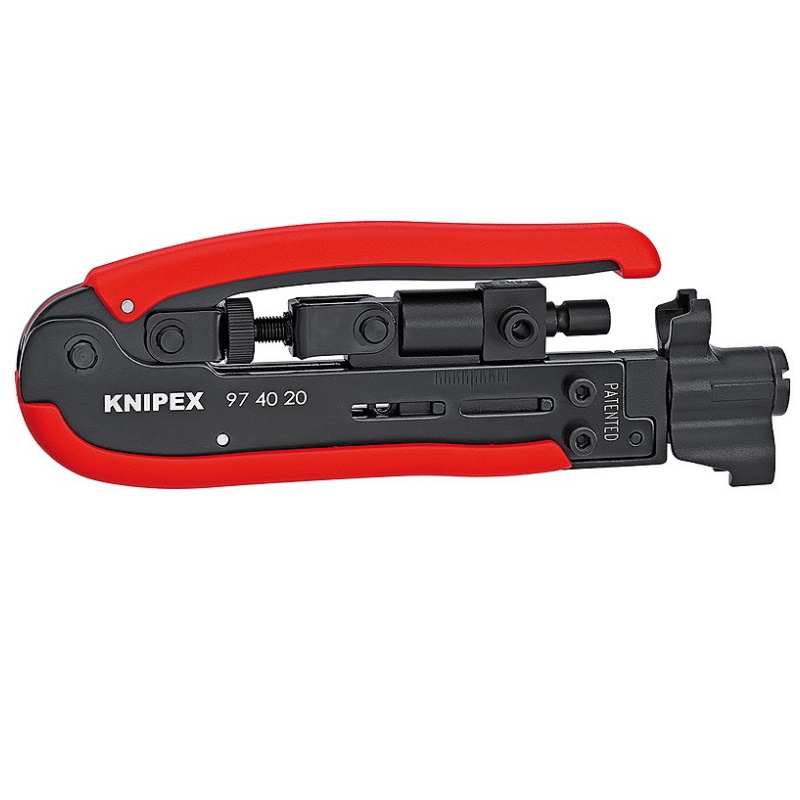 Инструмент компрессионный для штекеров Knipex KN-974020SB F/BRC/RCA на коаксиальный кабель RG 59/6/11, 175 мм в Иваново
