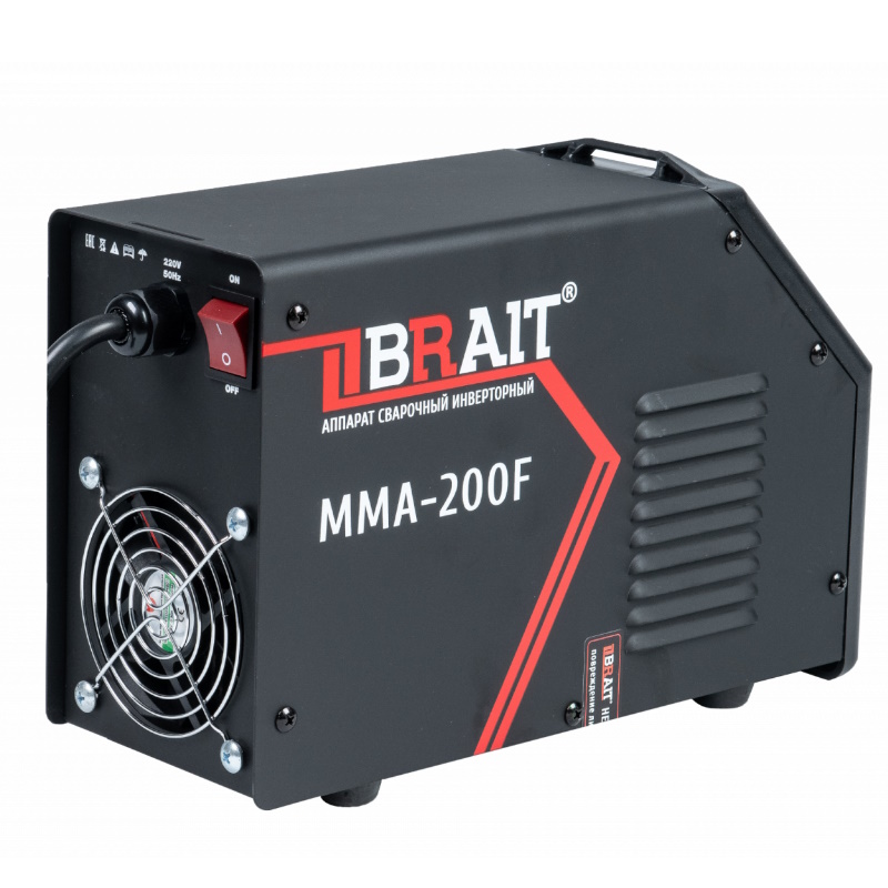Инвертор сварочный Brait MMA-200F 18.01.022.043, 20-200А, d.1.6-4мм в Череповце