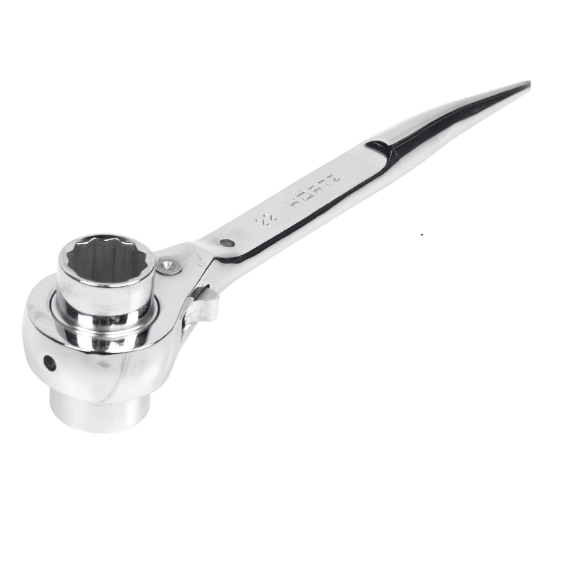 Ключ коликовый Hortz 121330 торцевой трещоточный 22х24 хром 1761₽