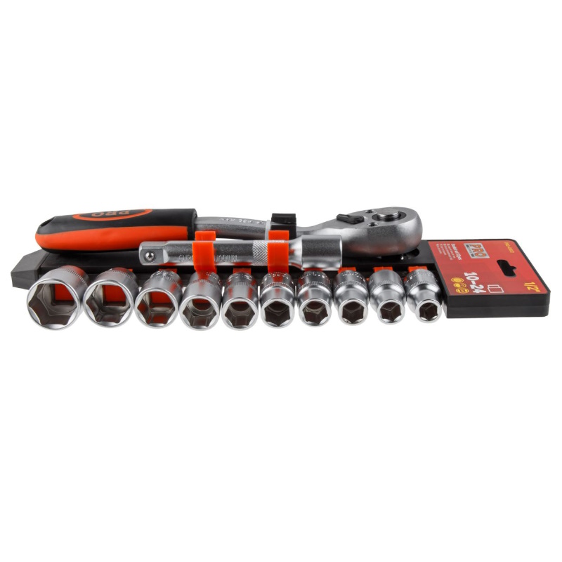 Набор головок Pro Startul PRO-41412, 1/2", 10-24мм, 12 предметов в Ярославле