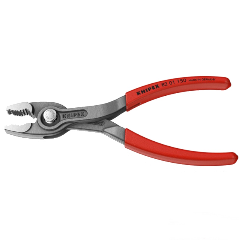 Клещи Knipex TwinGrip KN-8201150 с фронтальным и боковым захватами, зев 3-16 мм, длина 150 мм, обливные ручки в Муроме