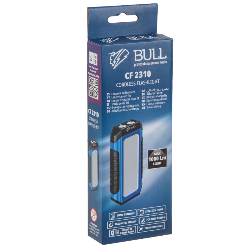 Фонарь светодиодный Bull CF 2310 1323702, в коробке, 230-1000 Лм, 7 режимов, магнит в Коврове