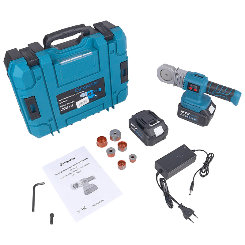 Аккумуляторный паяльник Grower DYS09 21v под Makita LXT 4Ah аккумулятор 2 шт кейс ЗУ 202532 mm