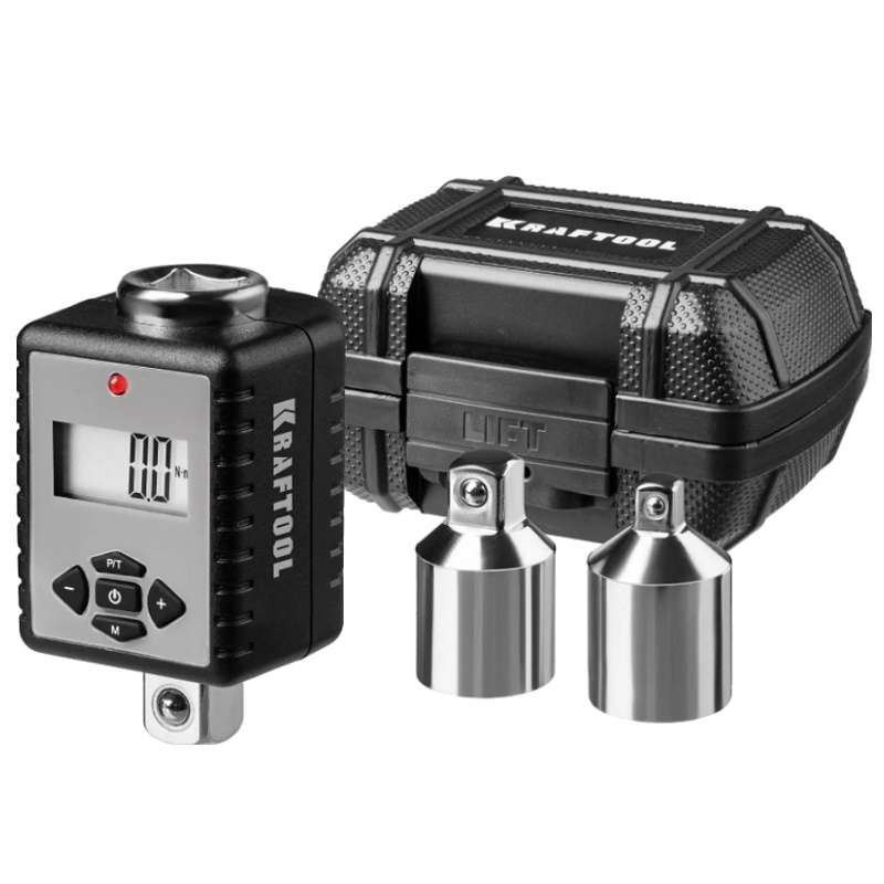 Динамометрический адаптер Kraftool GRAND 64044-200, с переходниками, 1/2", 40-200 Нм в Переславле