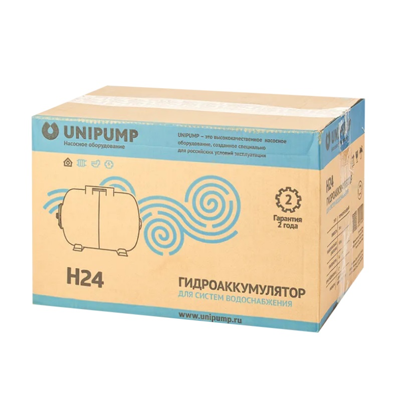 Гидроаккумулятор горизонтальный Unipump H24 58447