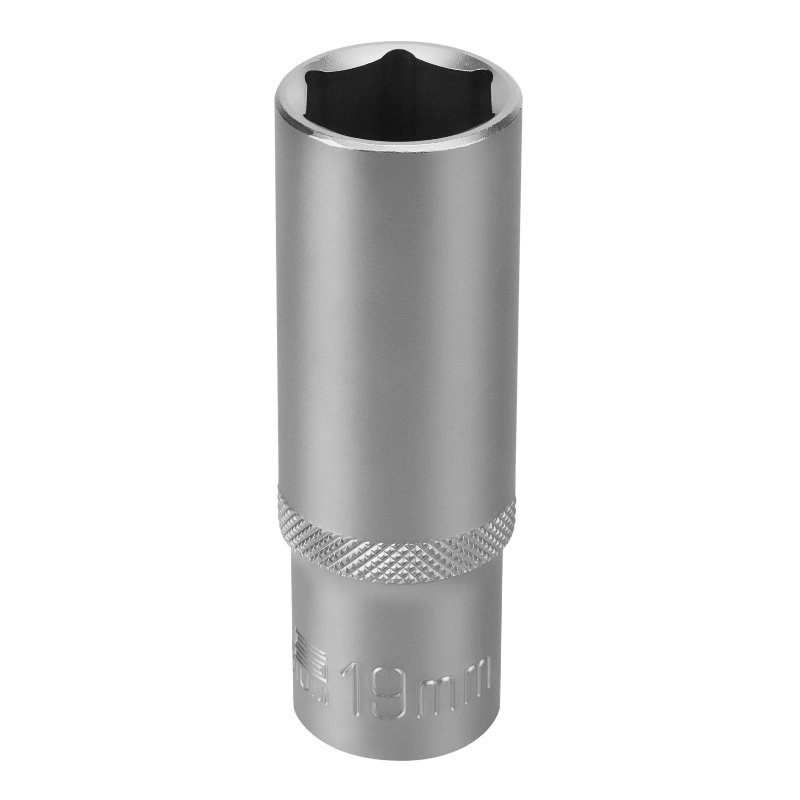 Головка торцевая удлиненная Stels 13850, 19 мм, 6-гранная, CrV, под квадрат 1/2"