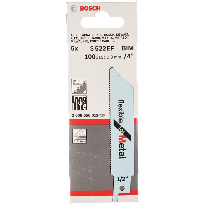 Сабельные пилки Bosch S 522 EF 2.608.656.012 (5 шт.) в Кинешме