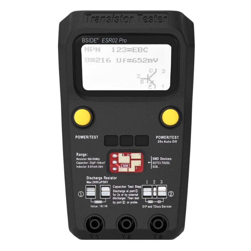 Тестер транзисторов Zitrek BSIDE ESR02pro 064-0012