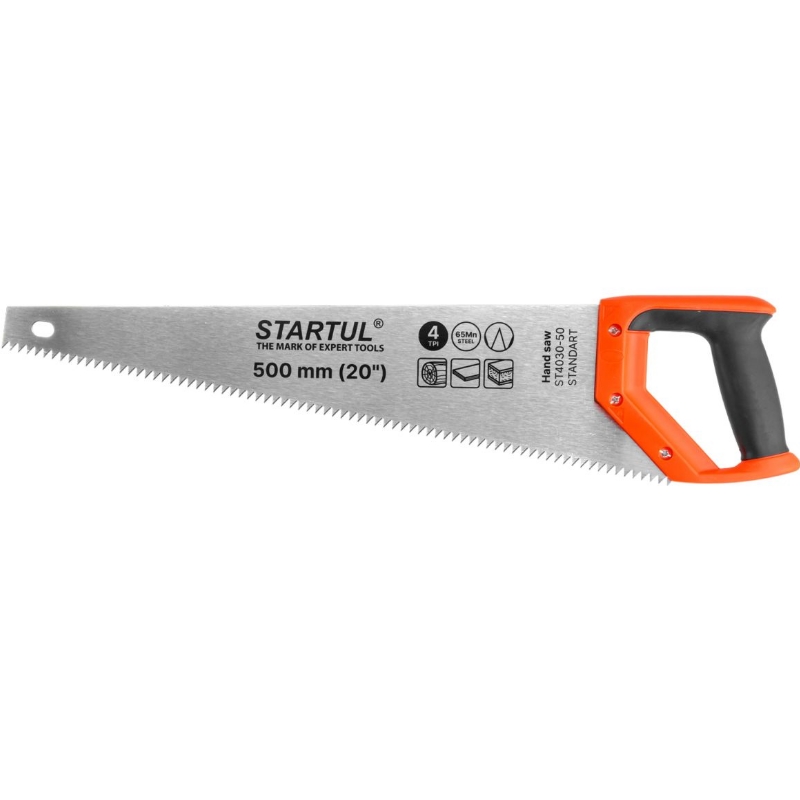 Ножовка по дереву Startul STANDART ST4030-50 500мм 4 TPI 297₽