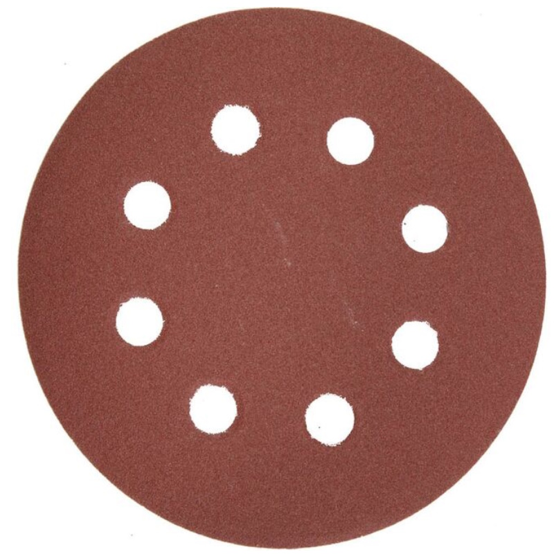 Круг шлифовальный Зубр МАСТЕР 35562-125-320 универсальный из абразивной бумаги на велкро основе 8 отверстий Р320 125мм 5шт 136₽