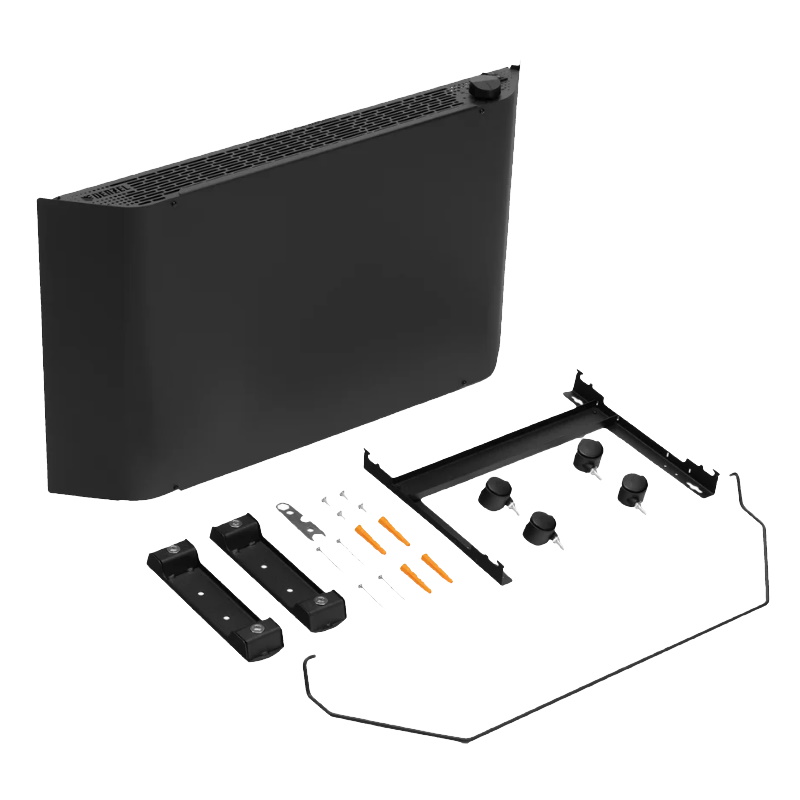 Конвектор электрический Denzel XCE-1500B 98128, 230 В, 1500 Вт, черный, сушилка, колеса, Х-элемент в Иваново