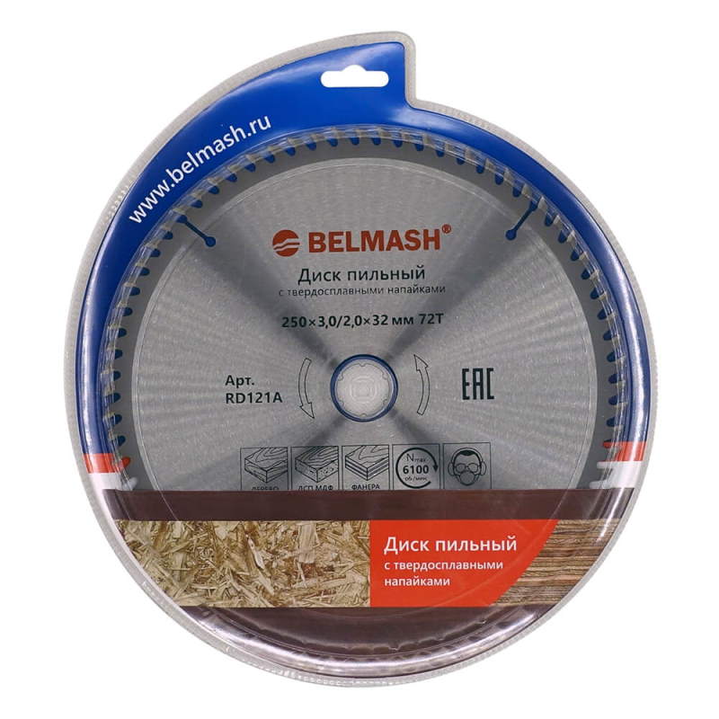 Диск пильный Belmash 250х3,0/2,0х32ММ 72Т  в Муроме