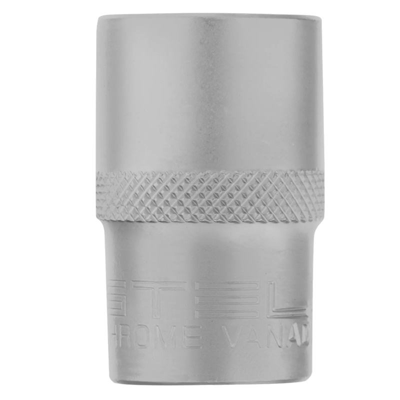 Головка торцевая Stels 13662, 17 мм, 12-гранная, CrV, под квадрат 1/2", хромированная в Иваново