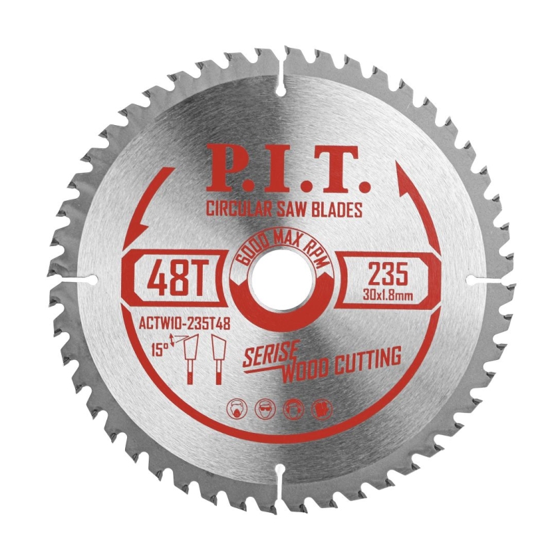 Диск пильный по дереву P.I.T. ACTW10-235T48 (235x30x2,6 мм 48T) в Череповце