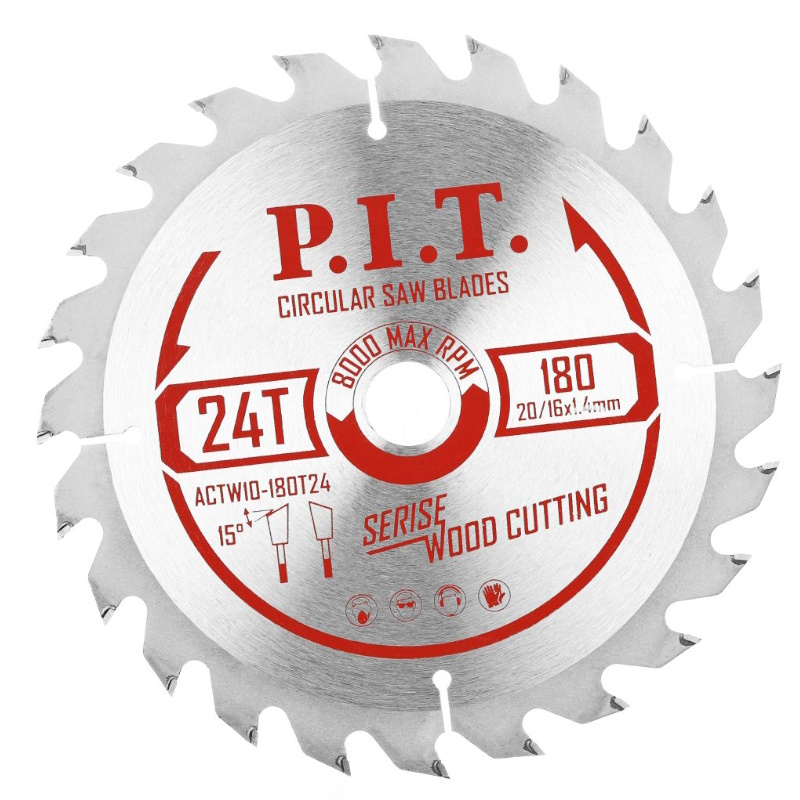 Диск пильный P.I.T. ACTW10-180T24, 180x20/16x2,2 мм, 24T в Костроме